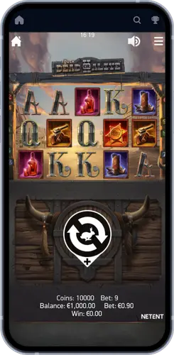 Pantalla principal de la slot Dead or Alive 2